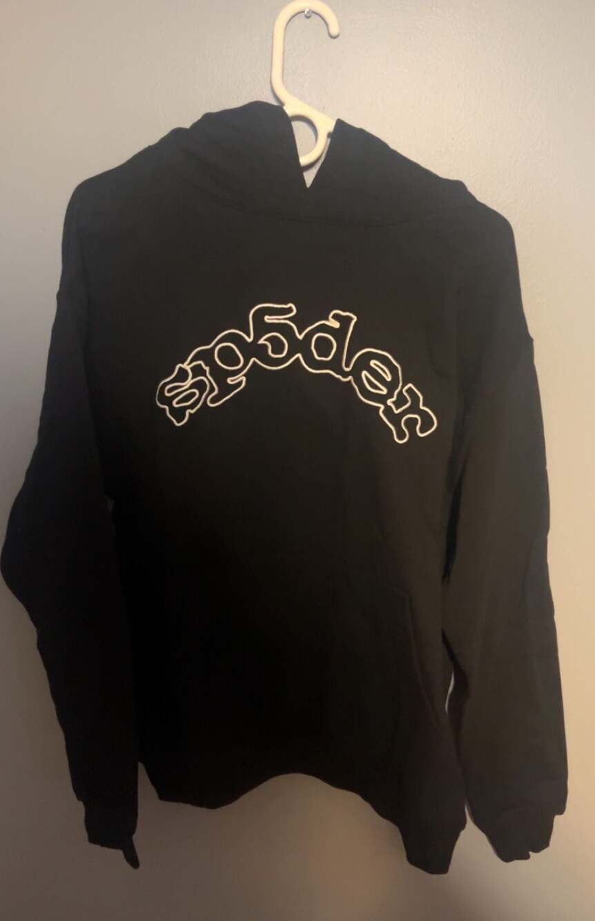 Sp5der Black G5 Arch Logo Pullover Hoodie